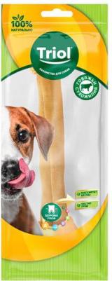 Лакомство для собак, кость узловая из сыромятной кожи, 10см, 3шт по 30-35г – фото 3