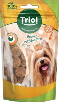 Лакомство для собак Тriol Мини-медальоны из Курицы 50г – фото 1