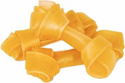 Лакомство Кость узловая 10-10.5" для взрослых собак с сыромятной кожей 160-180г RH-10 – фото 6