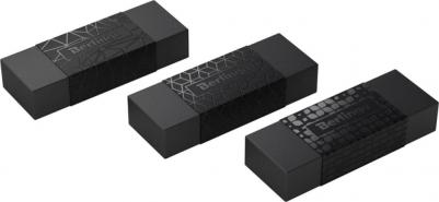 Ластик "DoubleBlack", прямоугольный 50*18*10мм – фото 3