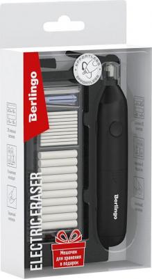 Ластик электрический "Eraze", в комплекте 20 сменных ластиков, мешочек для хранения, PVC бокс