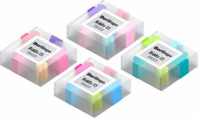 Ластик "Riddle XS", прямоугольный, цвета ассорти, 34*34*14мм, (32шт.)