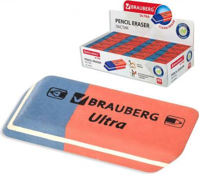 Ластик "Ultra", 42х14х8 мм, красно-синий, натуральный каучук, 228708