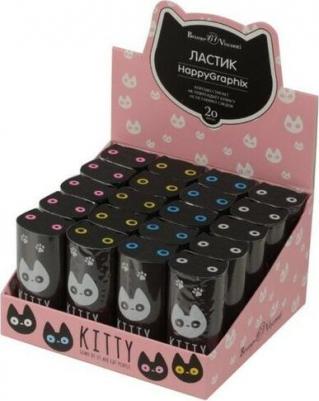Ластик "HappyGraphix Cats", 4 цвета. Цена за 1 шт.. Цена за 1 шт – фото 1