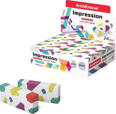 Ластик Impression в коробке по 24 шт 48779 представляет собой надежное решение для исправления ошибок на бумаге. Изготовленный из термопластичного
