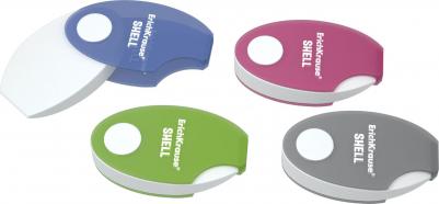 Ластик в пластиковом футляре Shell, мягкий, гипоаллергенный – фото 1