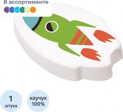 Ластик Space каучуковый в ассортименте 37x22x9 мм, 44x30x9 мм