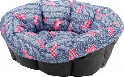 Лежанка для кошек и собак 83x114x37см 82035099 синий, черный, красный – фото 1