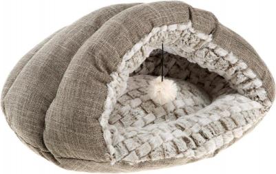 Мягкий домик для кошек TUFLI CUSCINO с игрушкой 39х24х48 см