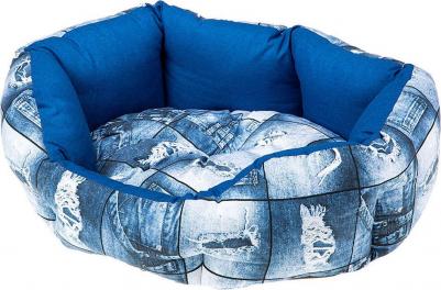 Подушка круглая с бортами DOMINO 60 Треугольники с розовым разноцветный 46х60х20 см