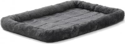 Лежанка Quiet Time Pet Bed - Gray 24" меховая 61х46 см серая для кошек и собак – фото 4