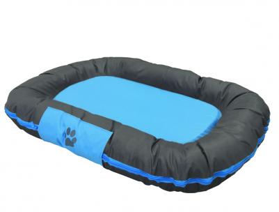 Лежанка для кошек и собак RENO текстиль 83x1.114x12см серый, голубой