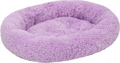 Лежанка для собак и кошек "Уют", мягкий мех, 45 х 35 х 11 см, фиолетовая – фото 1