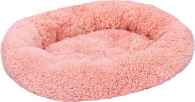 Лежанка для собак и кошек "Уют", мягкий мех, 45 х 35 х 11 см, розовая – фото 1