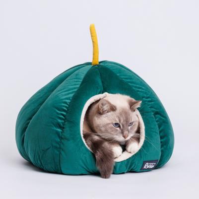 Дом для кошек и собак, 40х32 см, зеленый