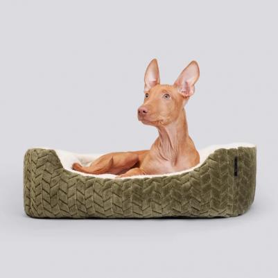 Лежак для кошек и собак, 65х55x18 см, серый