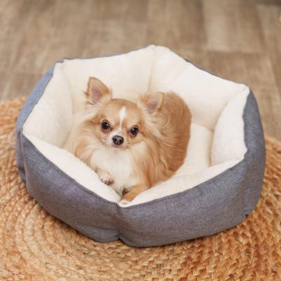 Лежак для кошек и собак мелких и средних пород, 55х55х15 см, цвет в ассортименте – фото 4