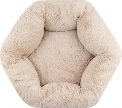 Лежак для кошек и собак мелких и средних пород, 60х24 см, горох бежевый – фото 2