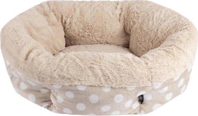 Лежак для кошек и собак мелких и средних пород, 60х24 см, горох бежевый