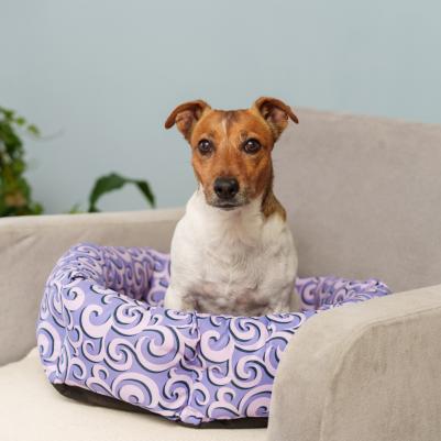 Лежак для кошек и собак мелких и средних пород Коринф, 56х50х17 см, сиреневый – фото 8