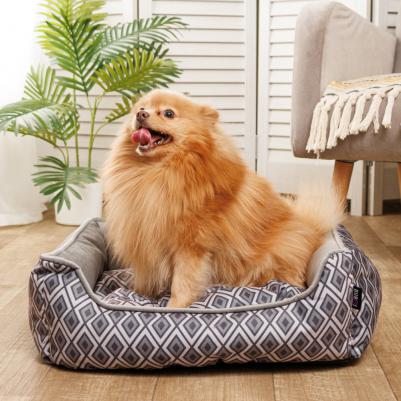 Лежак для кошек и собак мелких пород Румба, 52х45х17 см, серый – фото 8