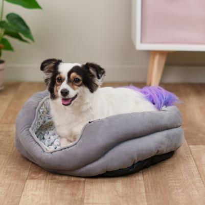 Лежак для собак и кошек, 54х51 см, серый – фото 1