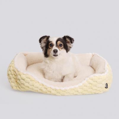 Лежак для собак и кошек Софт, 61х50 см, желтый