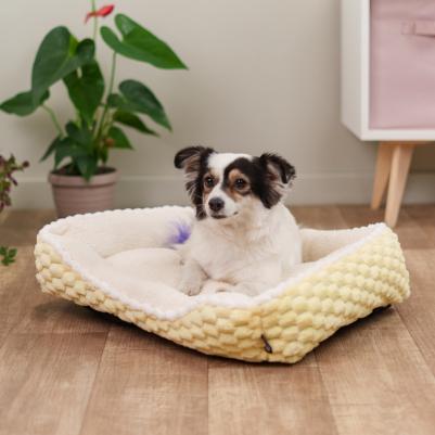 Лежак для собак и кошек Софт, 61х50 см, желтый – фото 6