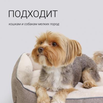 Лежак Лофт Фрейм 48х37х10, бежевый – фото 1