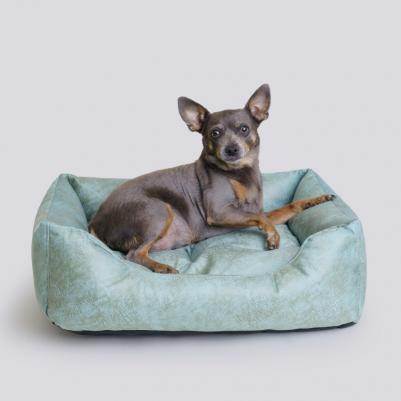 Лежак прямоугольный 60х50 см, бирюзовый