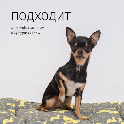 Матрас для собак и кошек Такса, 53х39 см, хаки – фото 2