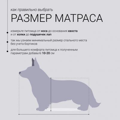 Матрас Метелица 83х57, синий – фото 4