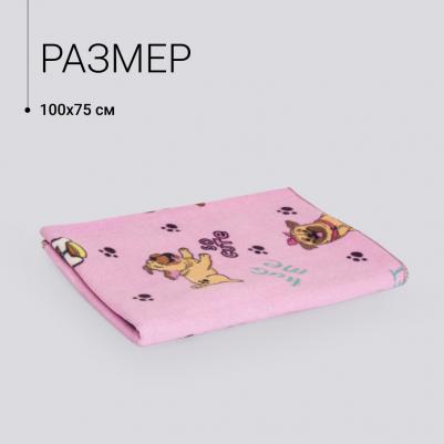 Плед для кошек и собак Любимый Питомец, 100х75 см – фото 2