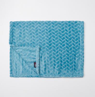 Плед однотонный для кошек и собак, 75х50 см, голубой – фото 8