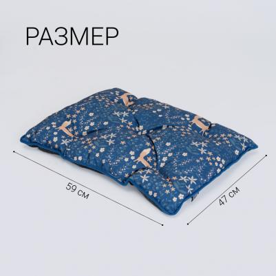 Подстилка для кошек и собак мелких пород Fox, 59х47х7 см, синий – фото 4