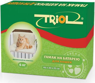 Гамак для кошек на батарею искусственная овчина 46х30см TB-13 – фото 3