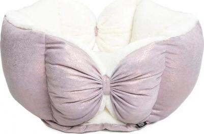Лежанка для животных Сияние M, розовая, 46х46х22 см