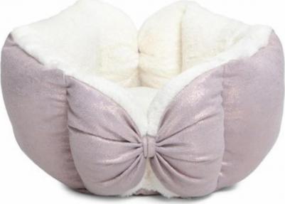 Лежанка для животных Сияние S, розовая, 40х40х20 см