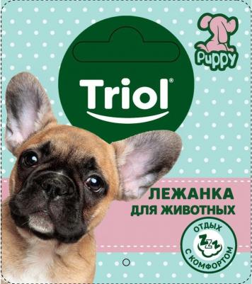 серия Puppy лежанка для животных круглая "Малыш", голубая, размер M - 500х500х210мм для всех пород Россия 1 уп. х 1 шт. х 0.6 кг