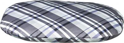 Лежак Jerry 80 х 55 х 8 см, х/б, зелёный/белый