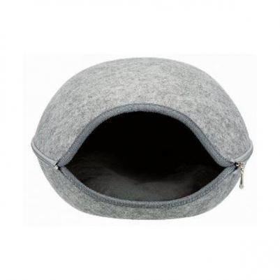 Лежак-пещера для животных Luna Colour светло-серый 40х24х46см – фото 1