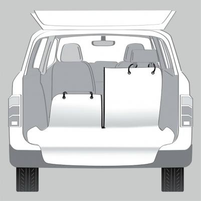 Подстилка автомобильная для кошек и собак всех размеров, 180х130 см, бежевая – фото 2