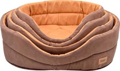 Лежанка для кошек "Classic" иск.замша №5 58*43*18 см коричневая 75665 – фото 1