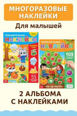 Пособие Наклейки многоразовые Мир вокруг меня A4 2шт 4609387 – фото 6