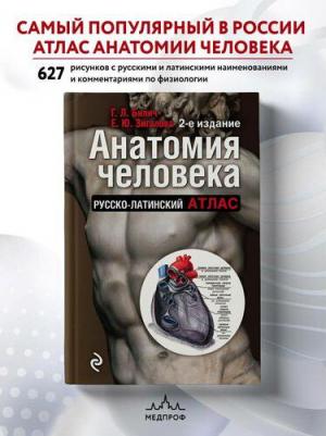 Билич Габриэль Лазаревич, Зигалова Елена Юрьевна. Анатомия человека. Русско-латинский атлас – фото 2