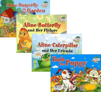 Благовещенская Татьяна Александровна. Читаем вместе. Сборник сказок. Уровень 1. CD + 4 книги