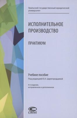 Царегородцева Екатерина Анатольевна, Брановицкий Константин Леонидович, Бессонова Анастасия Игоревна. Исполнительное производство. Практикум. Учебное