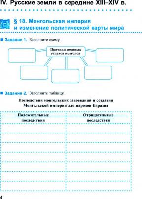Чернова Марина Николаевна. История России. 6 класс. Рабочая тетрадь к учебнику под ред. А.В. Торкунова. В 2-х ч. Часть 2. ФГОС – фото 1