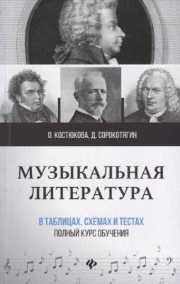 Денис Андреевич Сорокотягин, Ольга Давидовна Костюкова. Музыкальная литература в таблицах, схемах и тестах: полный курс обучения