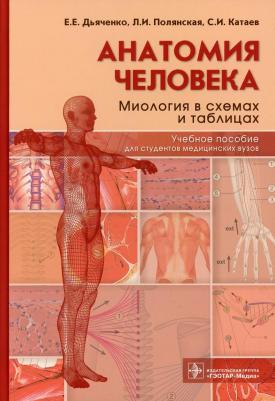 Дьяченко Екатерина Евгеньевна, Полянская Людмила Иосифовна, Катаев Станислав Иванович. Анатомия человека. Миология в схемах и таблицах. Учебное